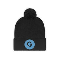 Grace Chapel Pom Pom Beanie | Blue Logo