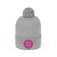 Grace Chapel Pom Pom Beanie | Pink Logo