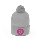 Grace Chapel Pom Pom Beanie | Pink Logo