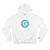 Grace Chapel Champion Hoodie | Pearl Aqua Logo