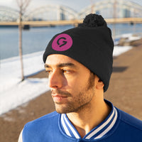 Grace Chapel Pom Pom Beanie | Pink Logo