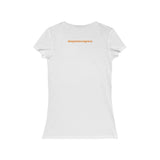 Grace Chapel Women's Short Sleeve V-Neck Tee | Orange Logo