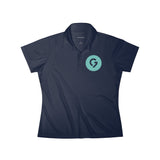 Grace Chapel Women's Polo Shirt | Pearl Aqua Logo