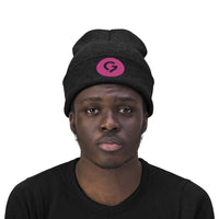 Grace Chapel Knit Beanie | Pink Logo