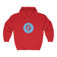 Grace Chapel Full Zip Hooded Sweatshirt | Blue Logo