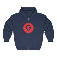 Grace Chapel Full Zip Hooded Sweatshirt | Red Logo