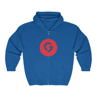 Grace Chapel Full Zip Hooded Sweatshirt | Red Logo