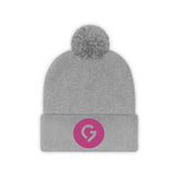 Grace Chapel Pom Pom Beanie | Pink Logo