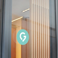 Grace Chapel Round Vinyl Sticker | Pearl Aqua Logo