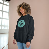 Grace Chapel Champion Hoodie | Pearl Aqua Logo