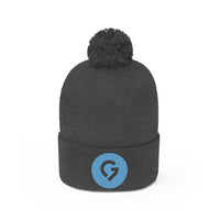 Grace Chapel Pom Pom Beanie | Blue Logo