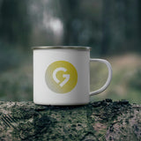 Grace Chapel 12oz Camping Mug | Yellow & Grey Logo