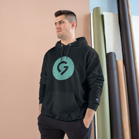 Grace Chapel Champion Hoodie | Pearl Aqua Logo