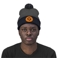 Grace Chapel Pom Pom Beanie | Orange Logo