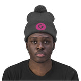 Grace Chapel Pom Pom Beanie | Pink Logo