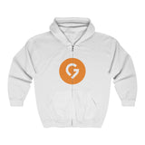 Grace Chapel Full Zip Hooded Sweatshirt | Orange Logo