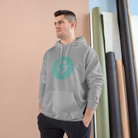 Grace Chapel Champion Hoodie | Pearl Aqua Logo