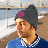 Grace Chapel Pom Pom Beanie | Pink Logo