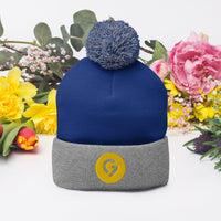 Grace Chapel Two Tone Pom-Pom Beanie